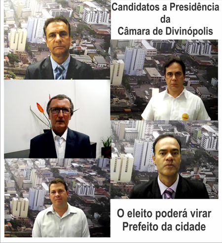 PODEM SER PREFEITO DE DIVINÓPOLIS: Adair (PMDB), Delano (PMDB), Kaboja (PSD), Print Junior (SD) e Marcos Vinicius (PROS), que nega